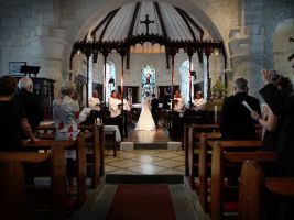 church st james church bride groom