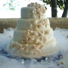 4 Tiered Sea Shell Cake